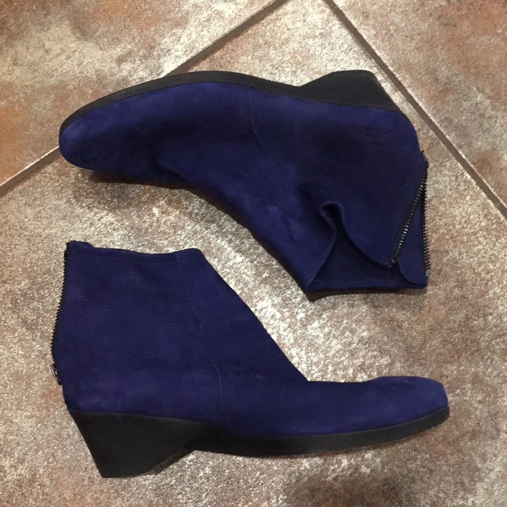 Lightly worn blue booties